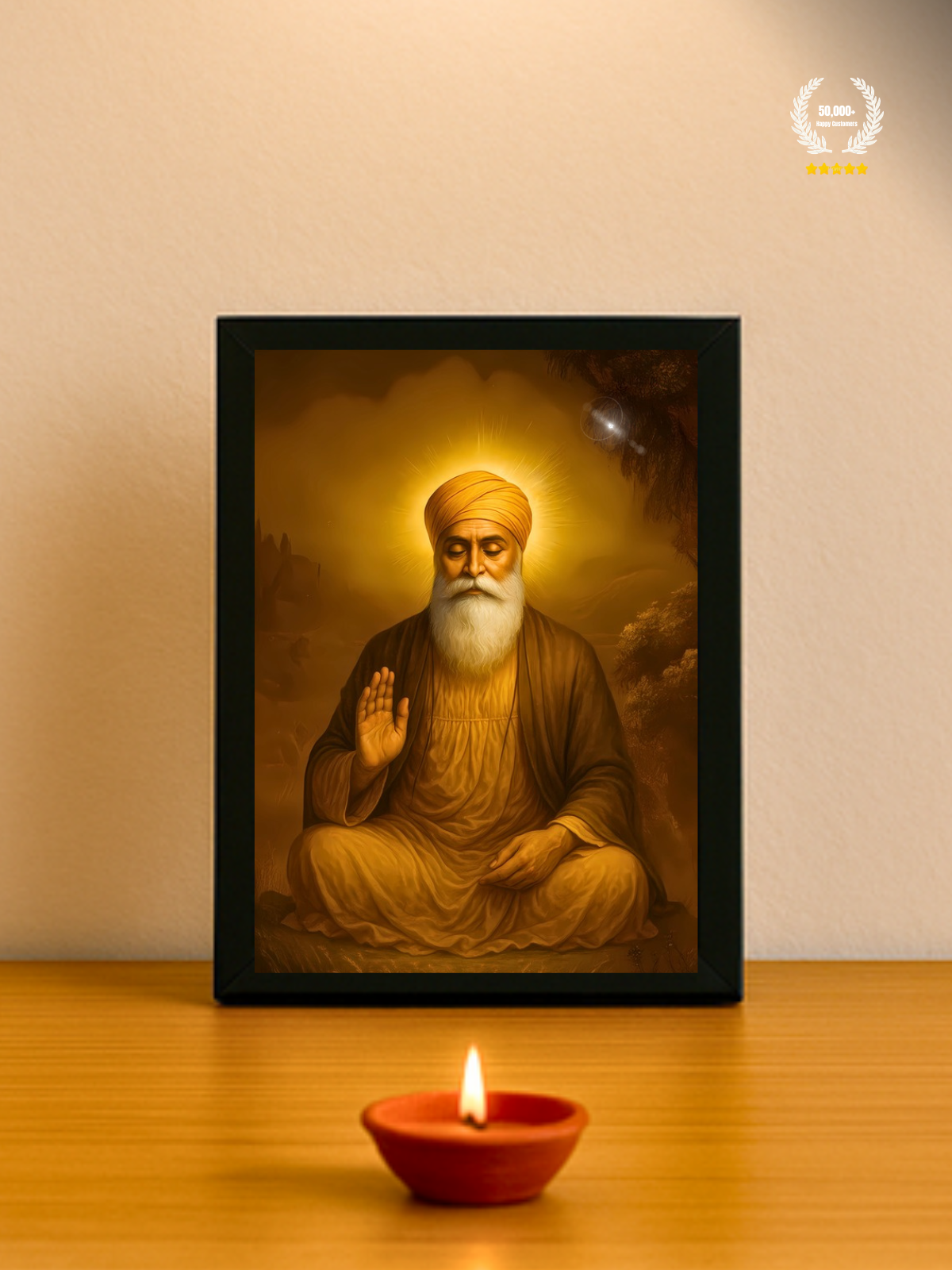 Guru Nanak Ji Wall Frame | Bharatvarsh Arts