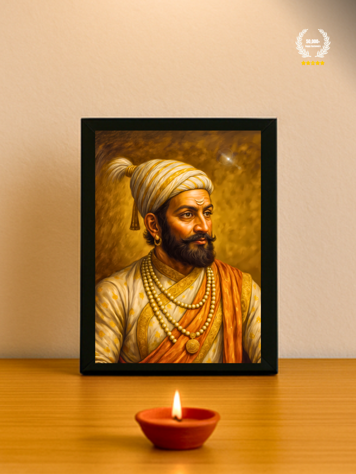 Chhatrapati Shivaji Maharaj Wall Frame | Bharatvarsh Arts