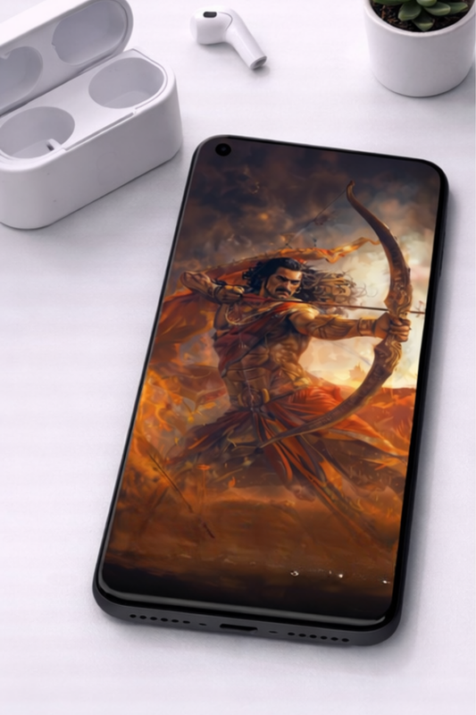 The Arjuna Mahabharat Battlefield Mobile Skin | Premium UV Print | Matte Finish