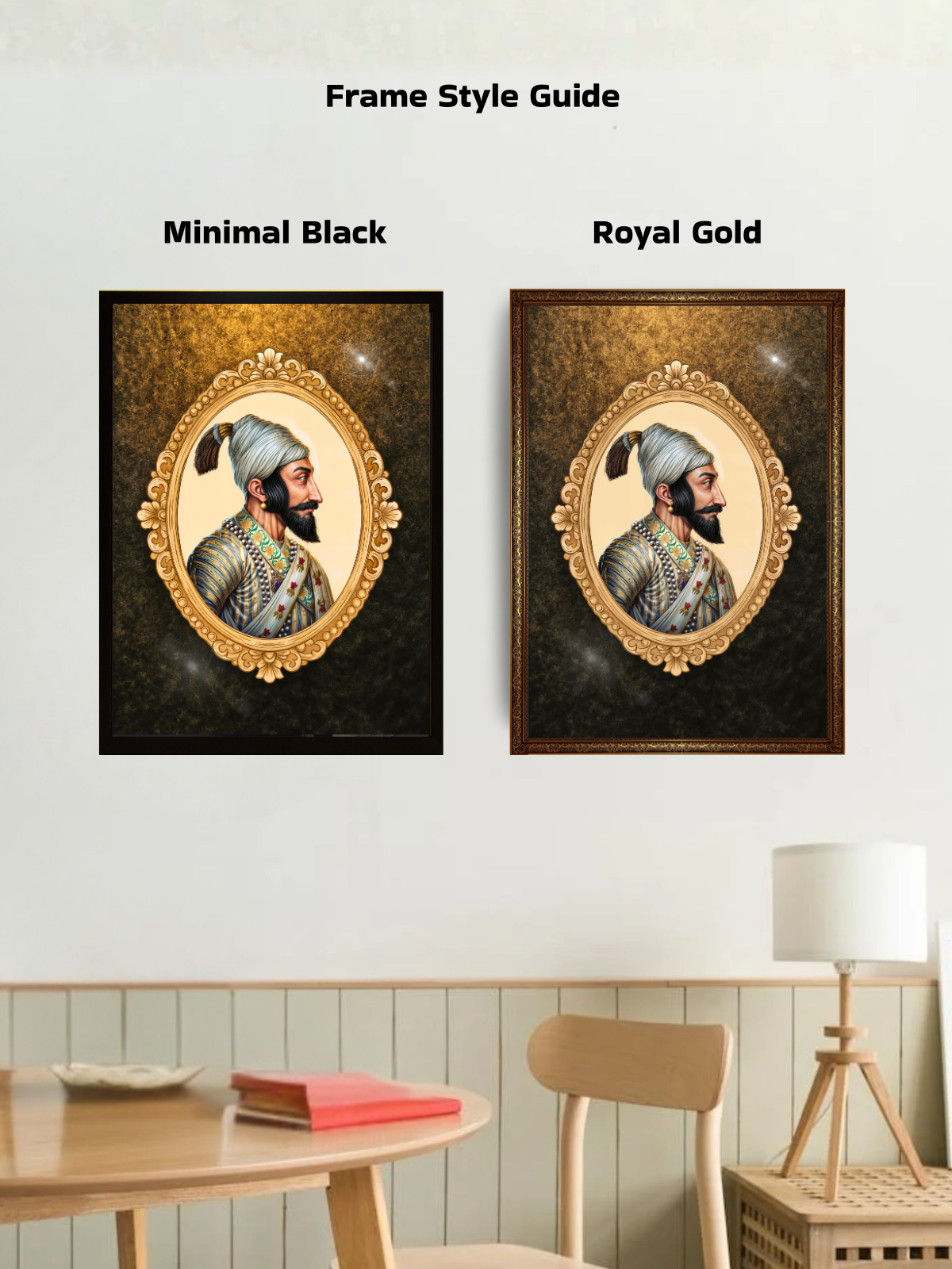Chhatrapati Shivaji Maharaj Wall Frame – Classic, view 2 | Bharatvarsh Arts