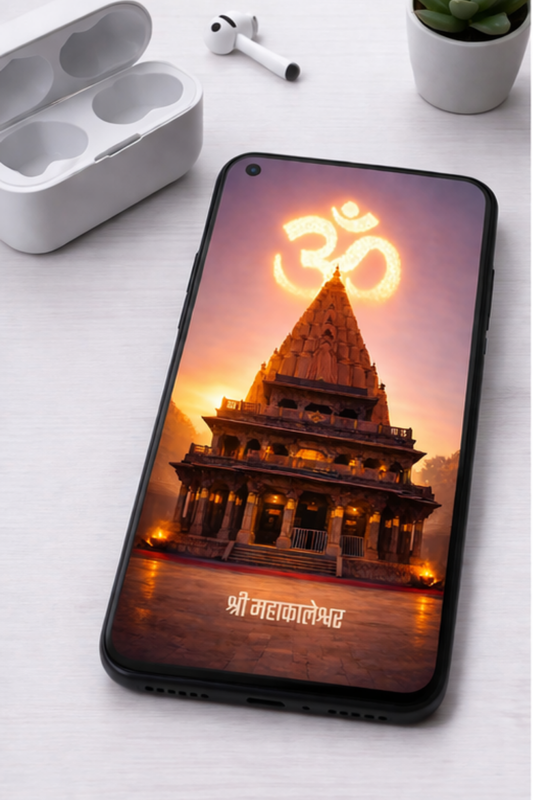 The 'श्री महाकालेश्वर' Ujjain Mahakaleshwar Shiv Temple Mobile Skin | Premium UV Print | Matte Finish
