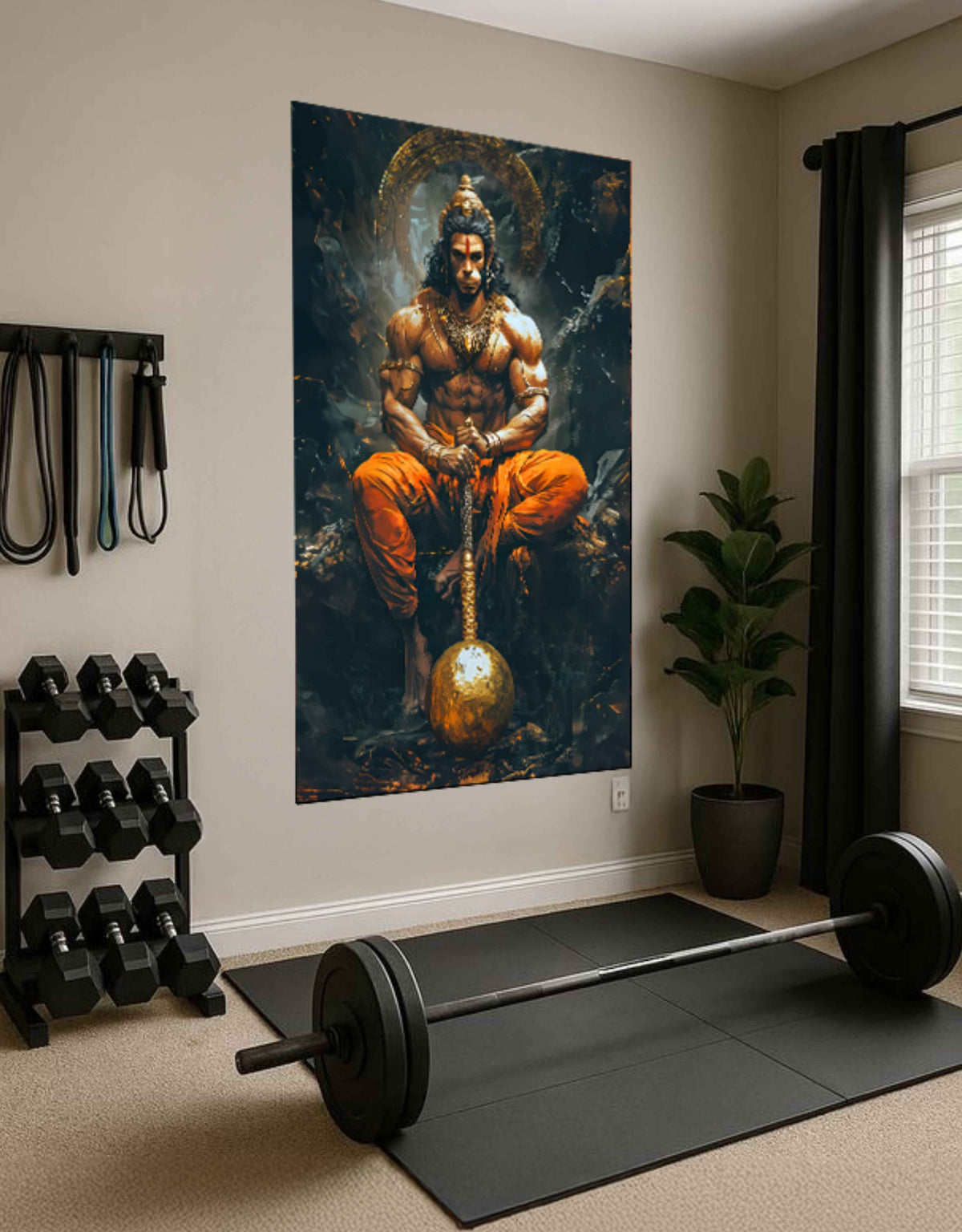 Lord Hanuman Large Wall Poster – Bajrang Bali, view 2 | Bharatvarsh Arts