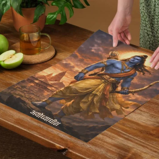 The 'अयोध्याधीश' Prabhu Shree Ram Poster | 8K | Premium Glossy