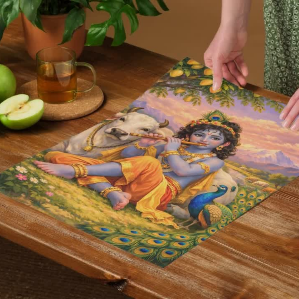 Lord Krishna Wall Poster – Bal Classic, view 2 | Bharatvarsh Arts