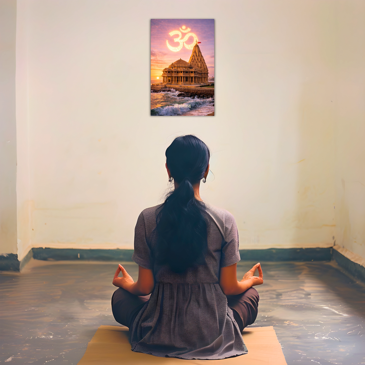 Rameshwaram Temple Wall Poster – ‘श्री रामेश्वरम’, Shiv, view 3 | Bharatvarsh Arts