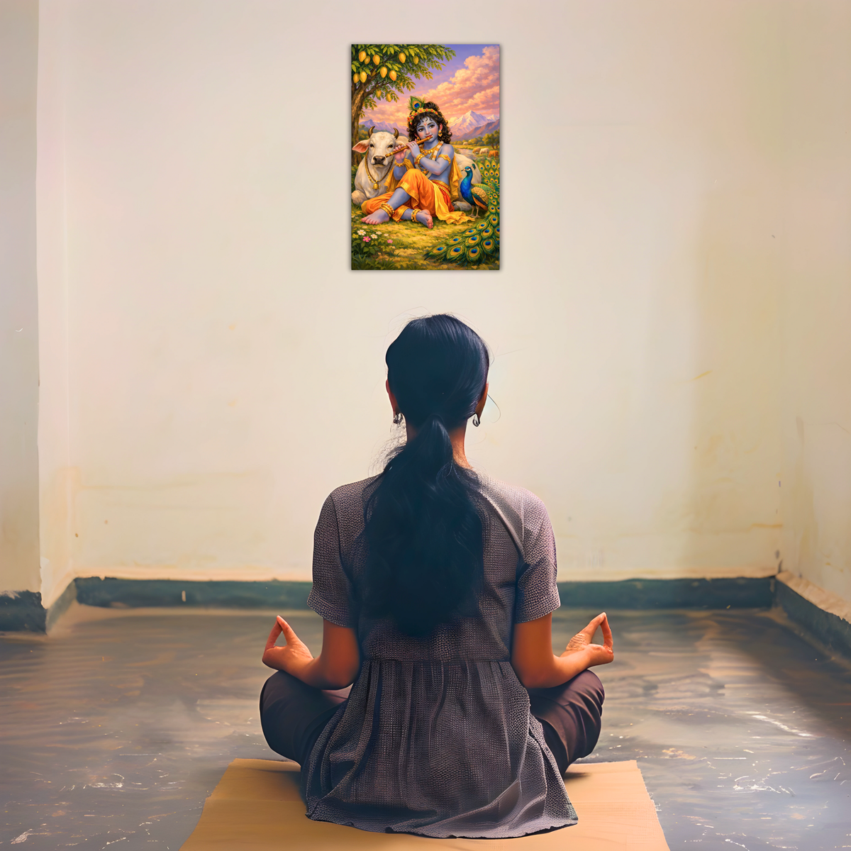 Lord Krishna Wall Poster – Bal Classic, view 3 | Bharatvarsh Arts