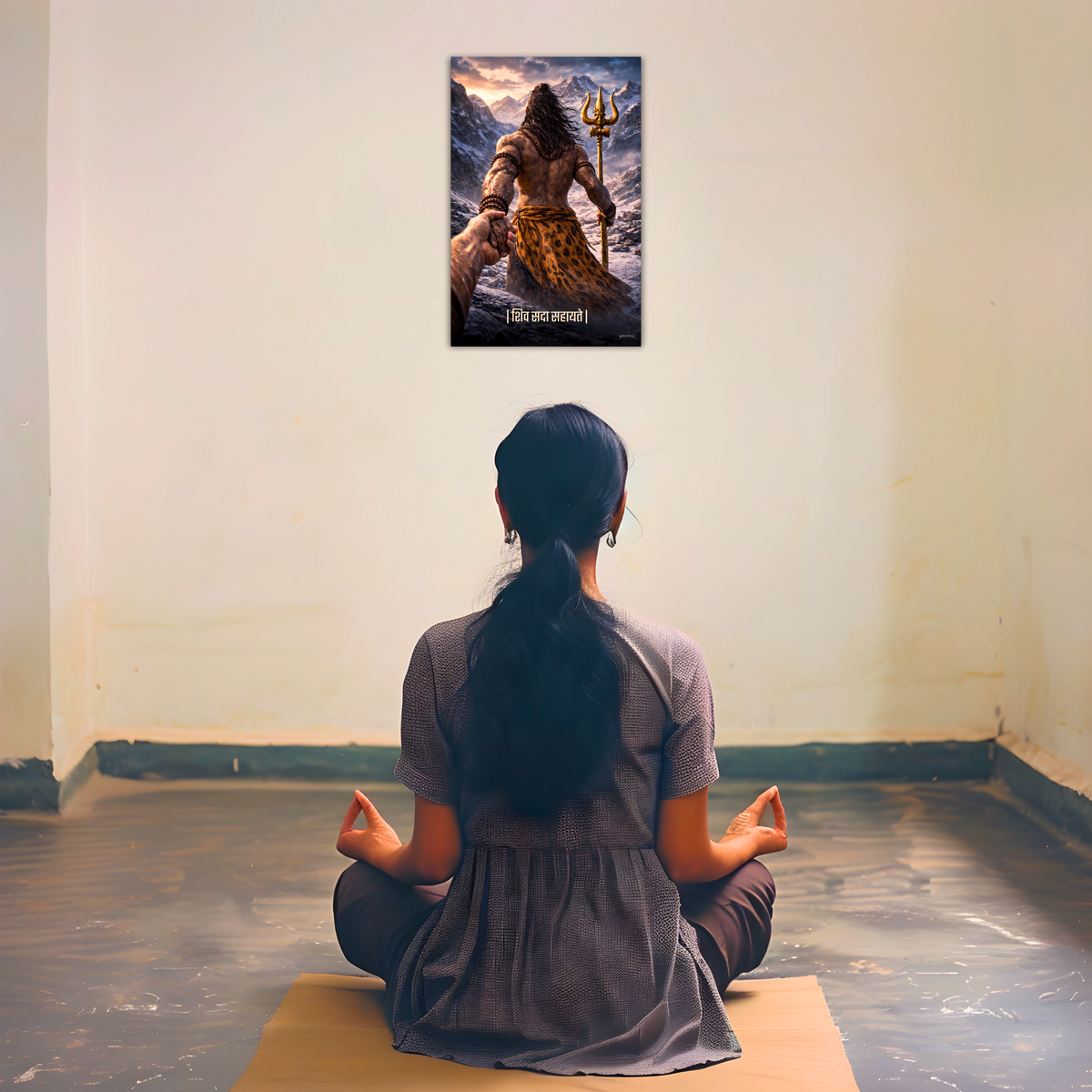 Lord Shiva Wall Poster – ‘शिव सदा सहायते’, Shiv, view 3 | Bharatvarsh Arts