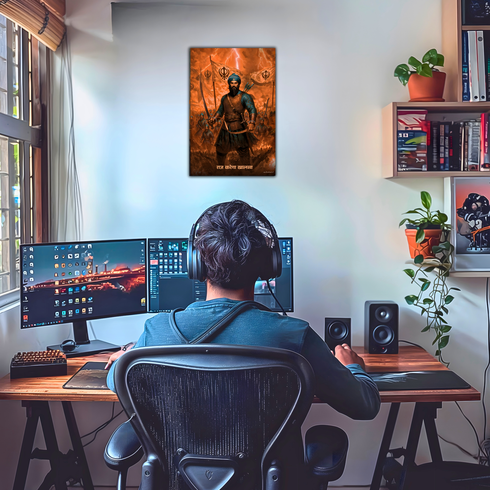 The 'राज करेगा खालसा' Baba Bahadur Singh Ji Poster | 8K | Premium Glossy