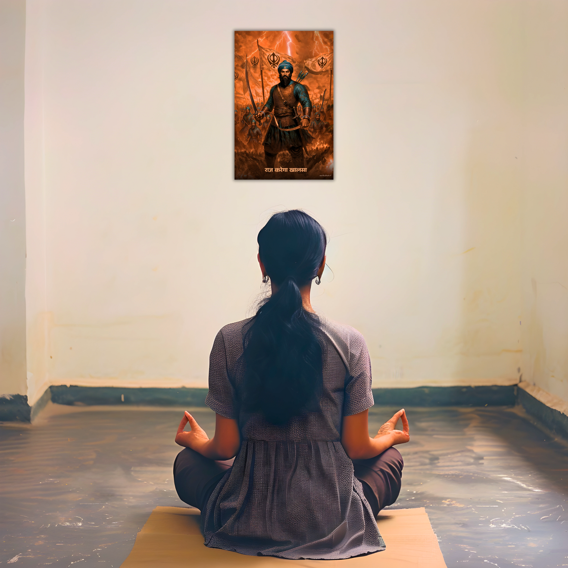 The 'राज करेगा खालसा' Baba Bahadur Singh Ji Poster | 8K | Premium Glossy