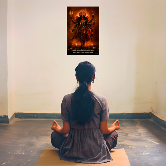 The 'रुद्ररूपां मातृरूपां' Kalimata Poster | 8K | Premium Glossy