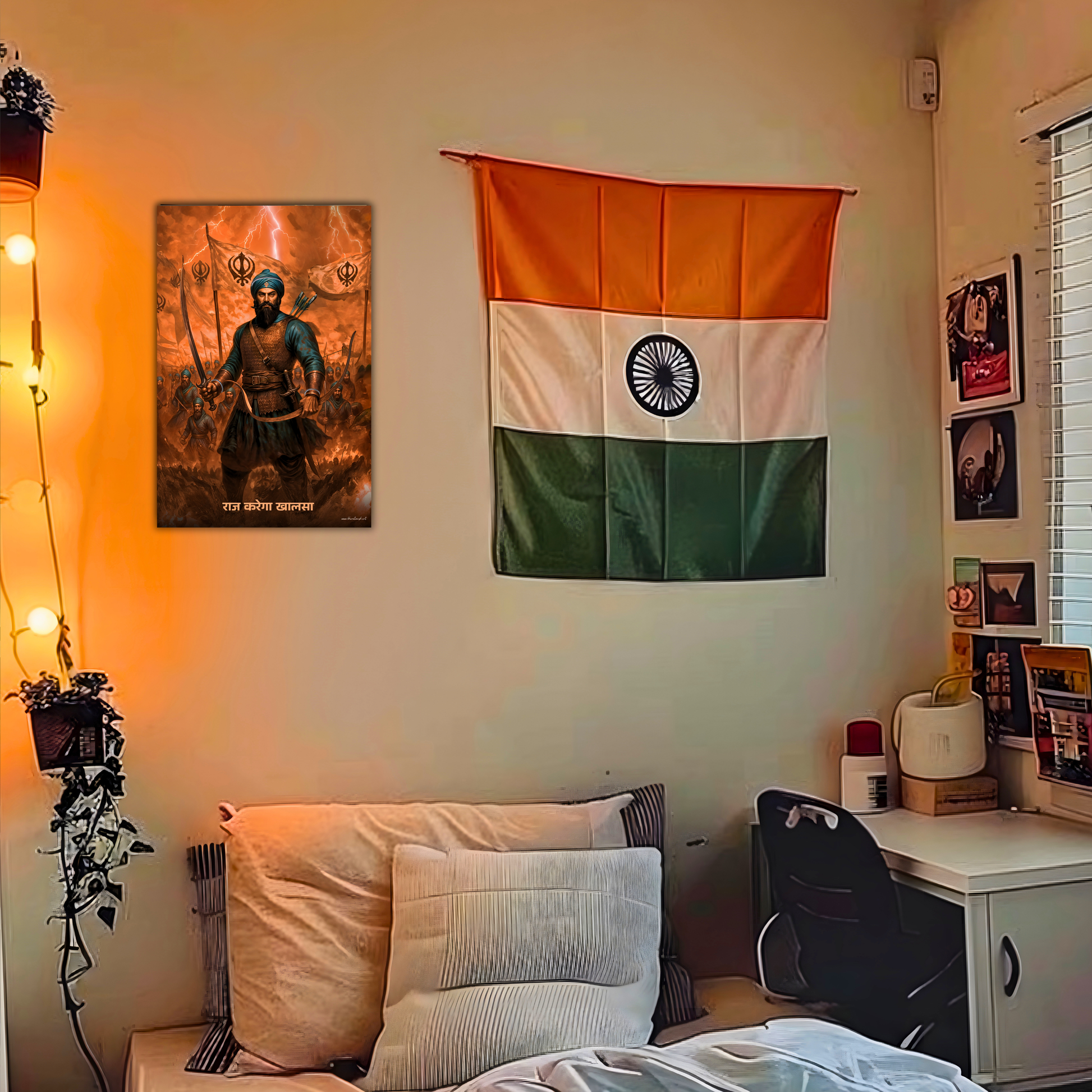The 'राज करेगा खालसा' Baba Bahadur Singh Ji Poster | 8K | Premium Glossy