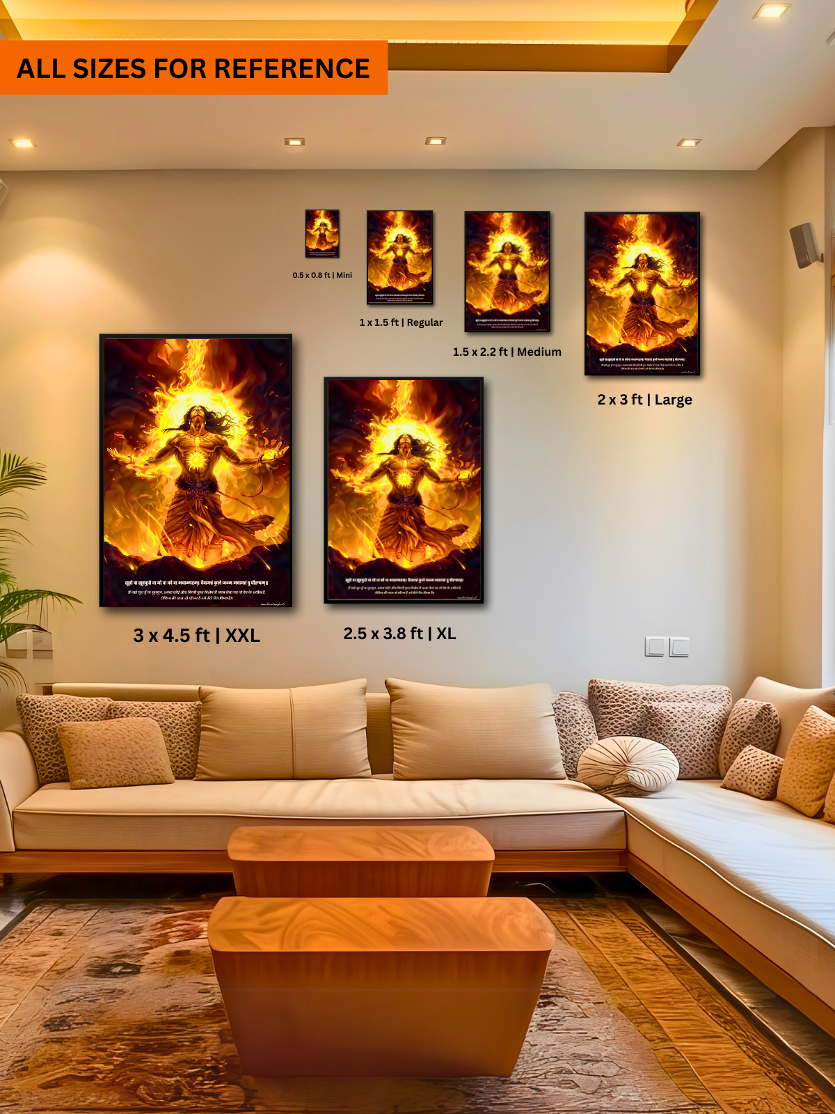 The "सूर्यपुत्र" Suryaputra Karna Wall Frame | Premium Quality - Bharatvarsh Arts--Wall Poster Sets - Buy Indian Spiritual, Mythology, Gods, Warrior Wall Art - For Living Room, Decor