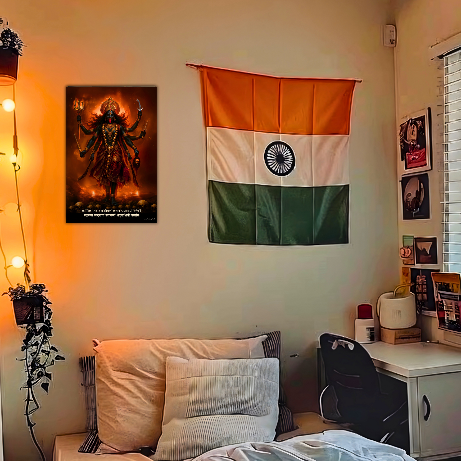 The 'रुद्ररूपां मातृरूपां' Kalimata Poster | 8K | Premium Glossy