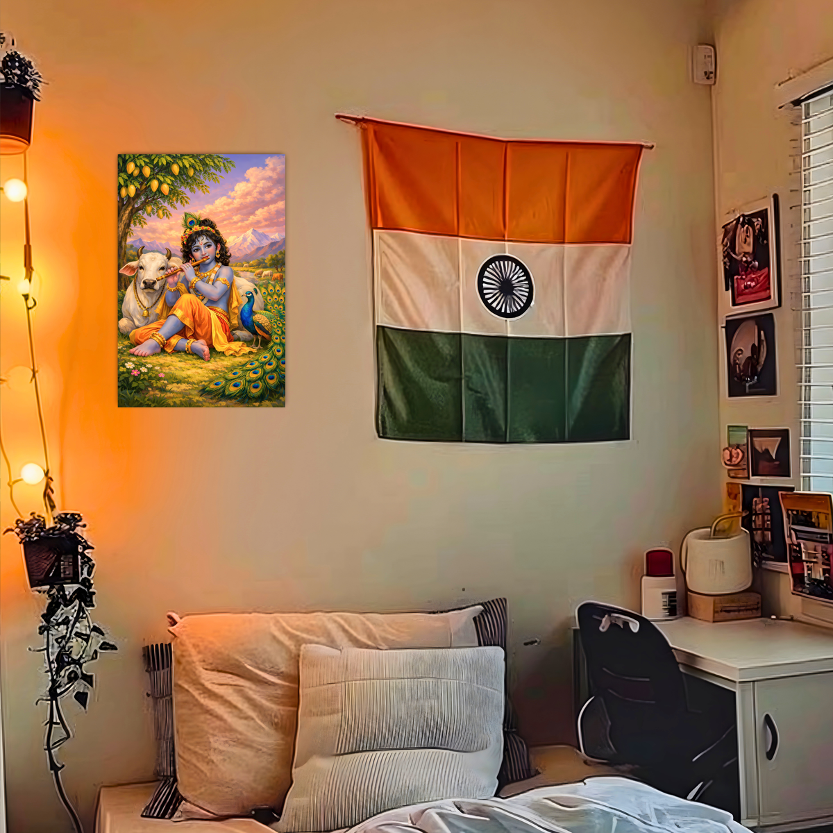 Lord Krishna Wall Poster – Bal Classic, view 6 | Bharatvarsh Arts