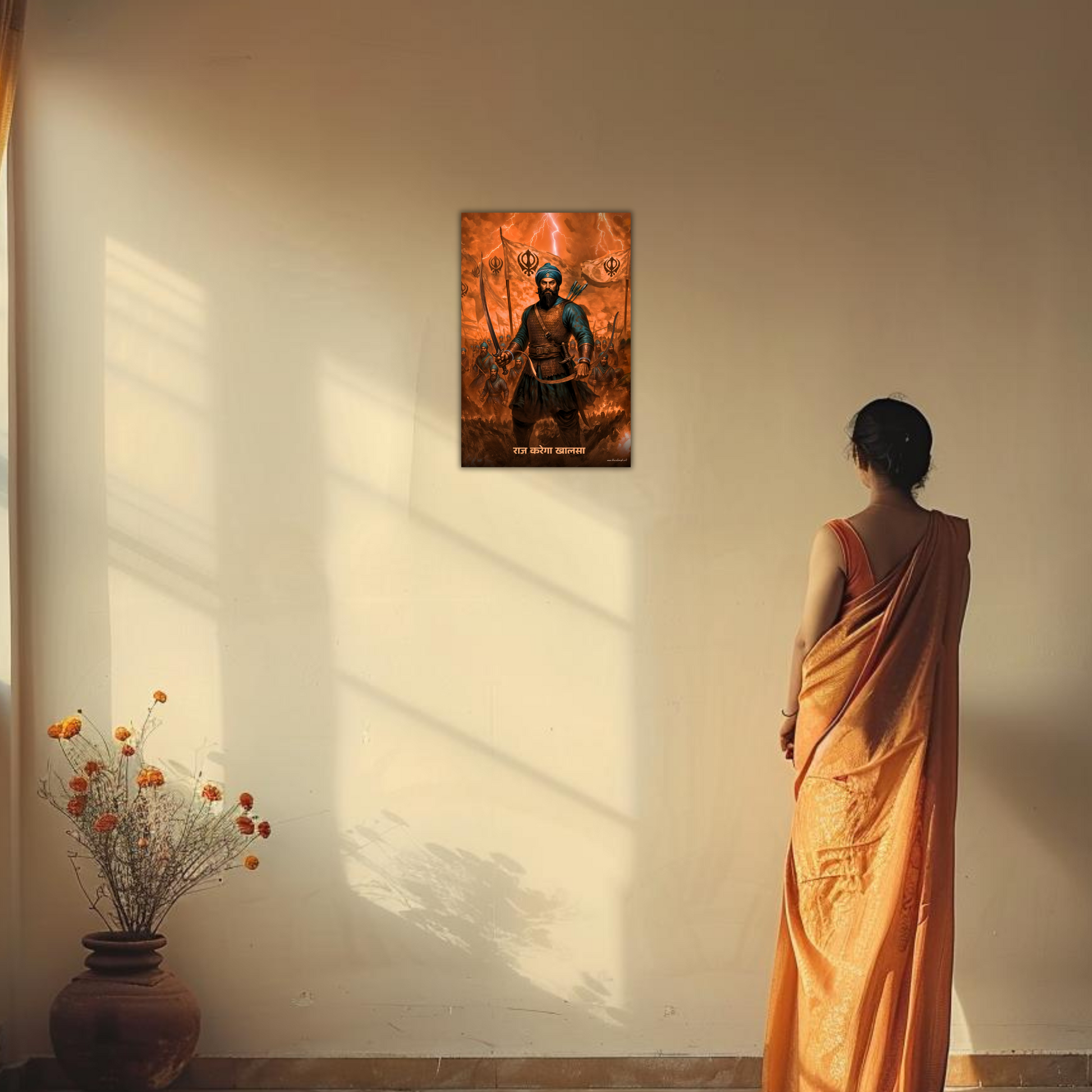The 'राज करेगा खालसा' Baba Bahadur Singh Ji Poster | 8K | Premium Glossy
