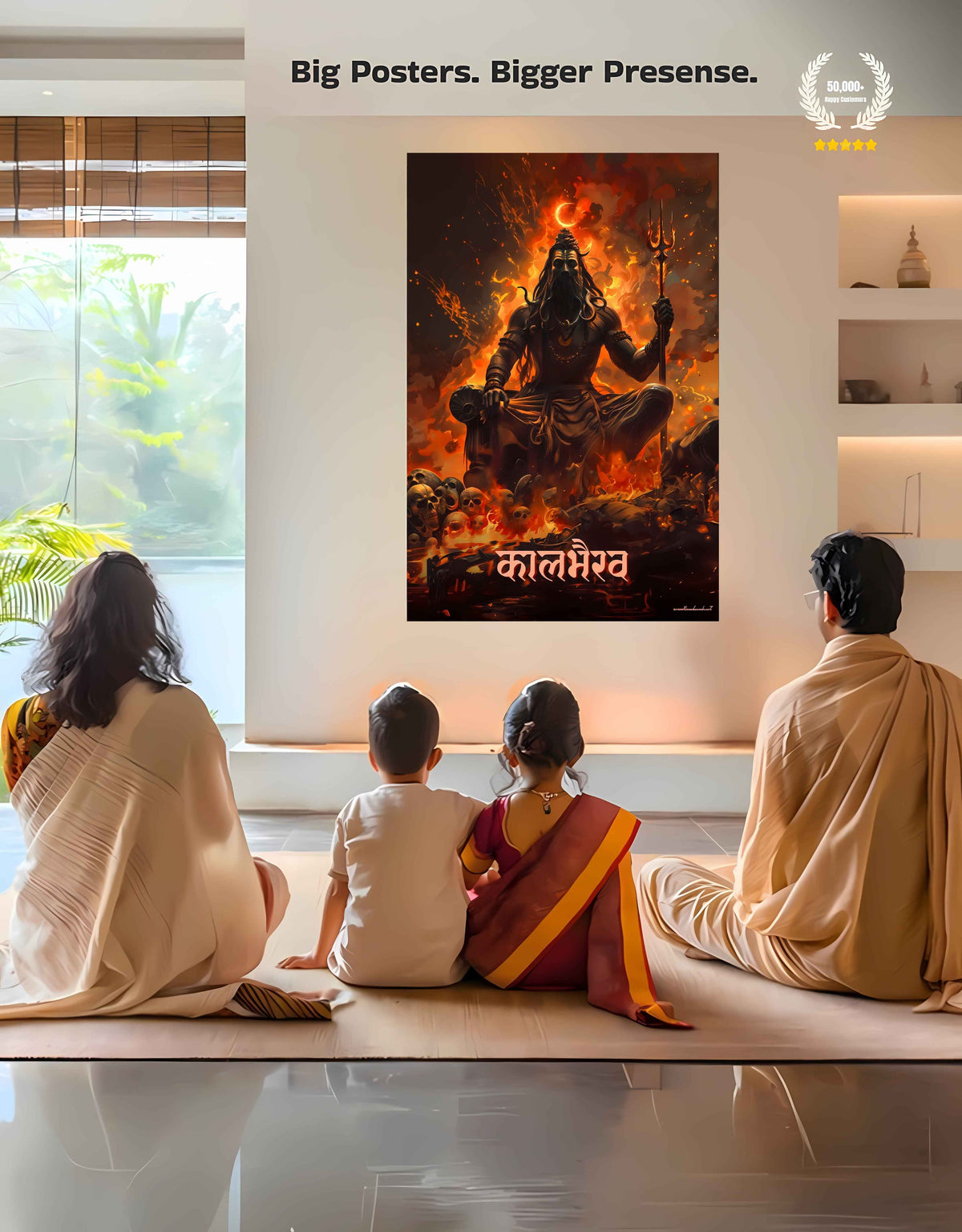 Kaal Bhairav Large Wall Poster – ‘कालभैरव’, Kaalbhairava, view 7 | Bharatvarsh Arts