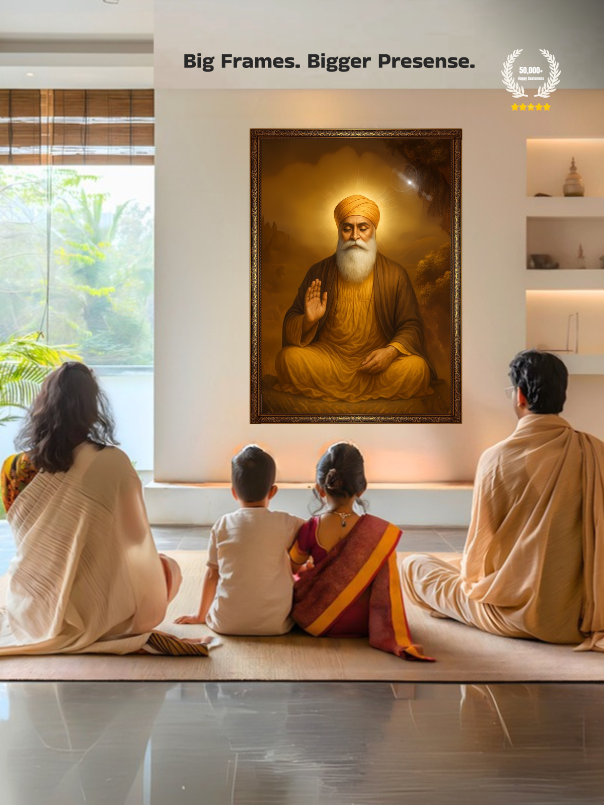 Guru Nanak Ji Wall Frame – view 7 | Bharatvarsh Arts