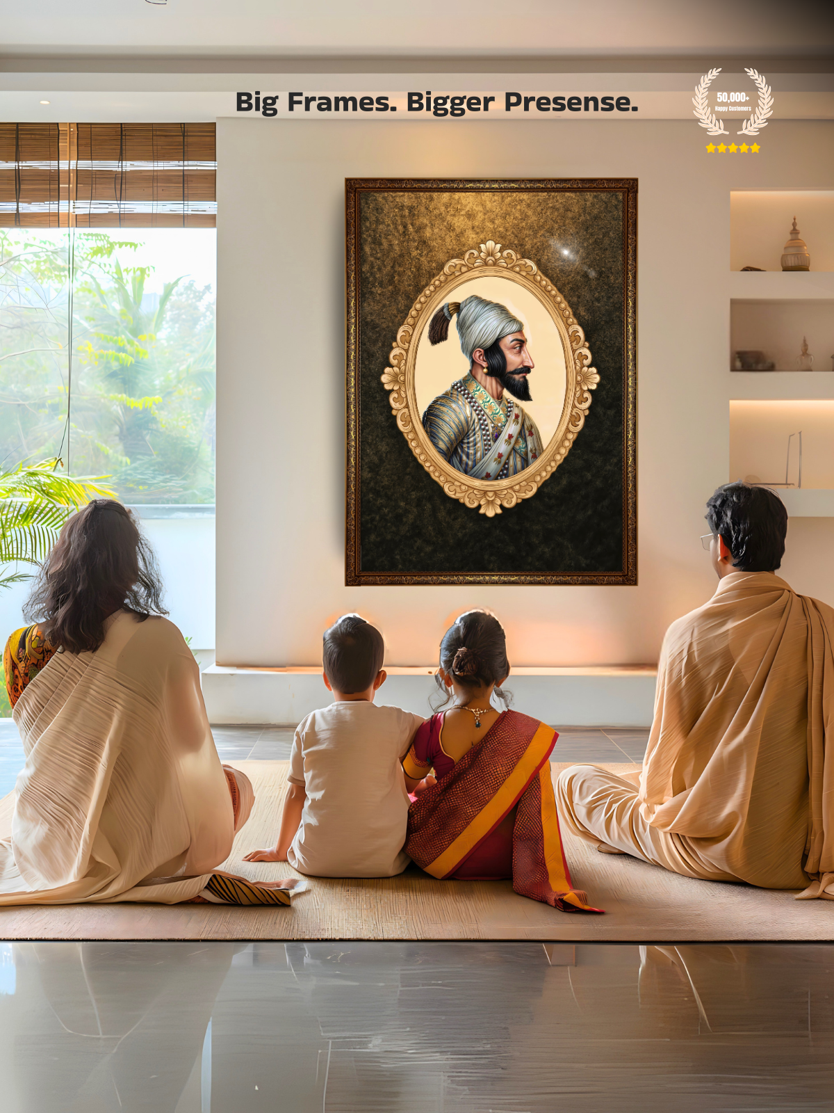 Chhatrapati Shivaji Maharaj Wall Frame – Classic, view 7 | Bharatvarsh Arts