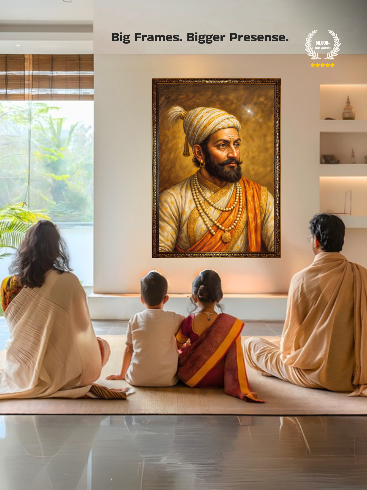 Chhatrapati Shivaji Maharaj Wall Frame – view 7 | Bharatvarsh Arts