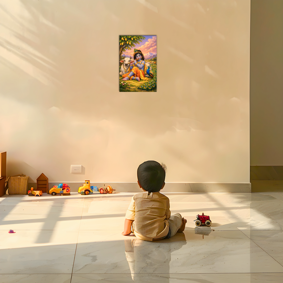 Lord Krishna Wall Poster – Bal Classic, view 8 | Bharatvarsh Arts