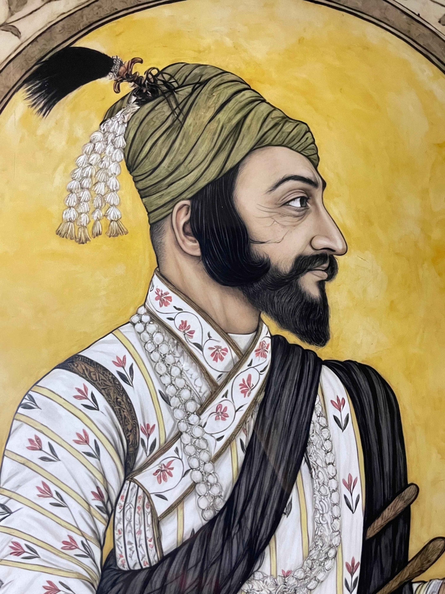 Royal Collection Shree Chatrapati Shivaji Maharaj Wall Frame | Museum Quality - Bharatvarsh Arts--Wall Poster Sets - Buy Indian Spiritual, Mythology, Gods, Warrior Wall Art - For Living Room, Decor