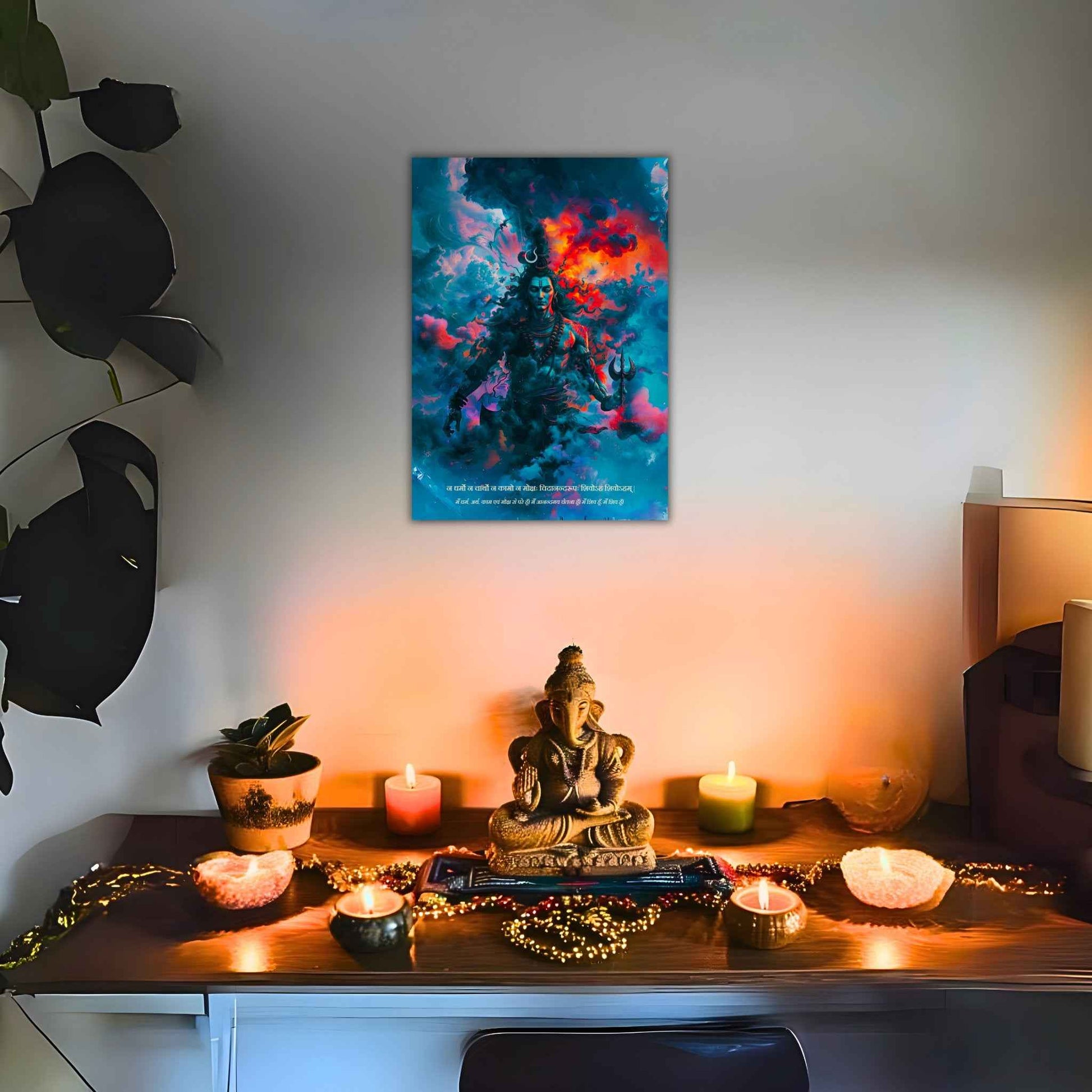 The Bholenath 'शिवोऽहम् शिवोऽहम्' Poster | 8K | Premium Glossy - Bharatvarsh Arts--Wall Poster Sets - Buy Indian Spiritual, Mythology, Gods, Warrior Wall Art - For Living Room, Decor