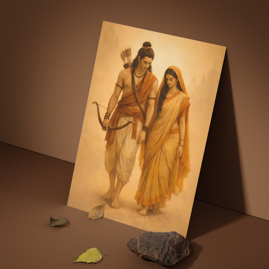 Ram Sita Wall Poster – Vanvas | Bharatvarsh Arts