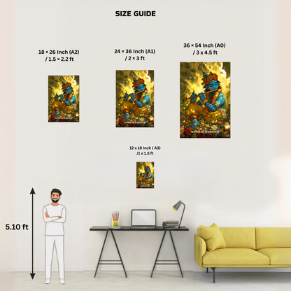 The 'नंद के आनंद भयो, जय कन्हैया लाल की' Krishna Aesthetic Poster | 8K | Premium Glossy