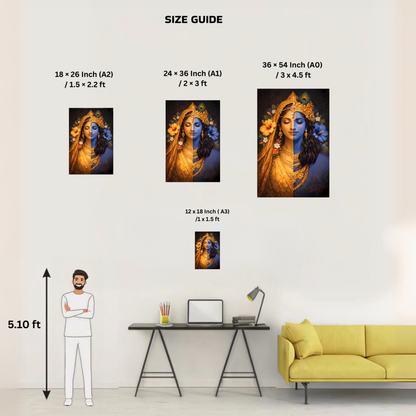 The Radha Krishna Poster | 8K | Premium Glossy