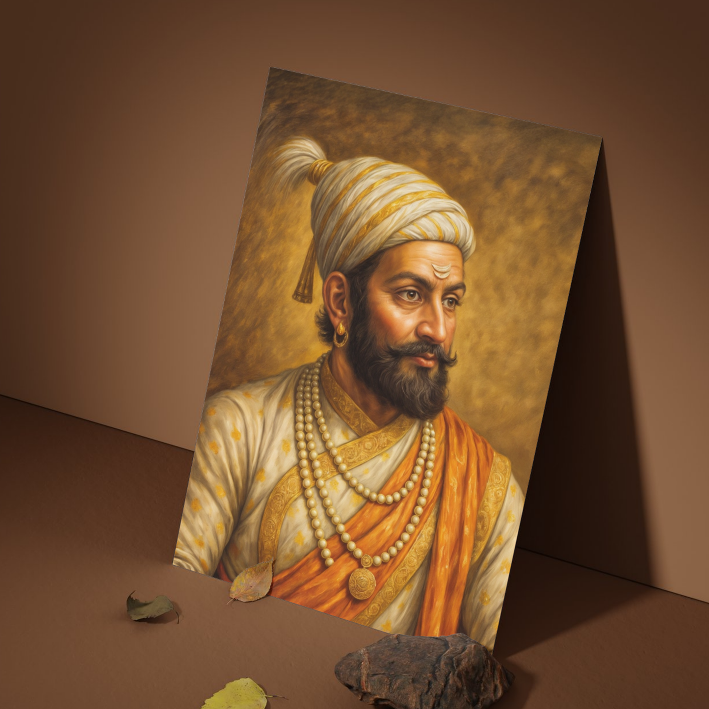 The Chatrapati Shivaji Maharaj Wall Poster | 8K | Premium Glossy - Bharatvarsh Arts--Wall Poster Sets - Buy Indian Spiritual, Mythology, Gods, Warrior Wall Art - For Living Room, Decor