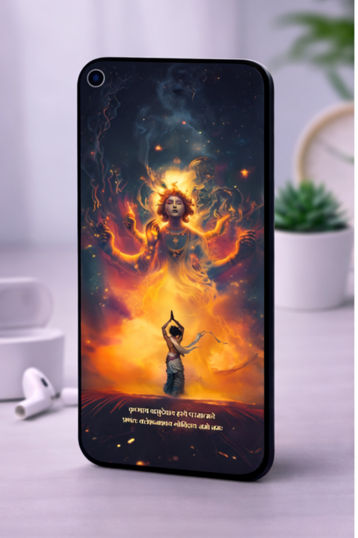 The "कृष्णाय वासुदेवाय हरये परमात्मने" Krishna Skin | Premium UV Print | Matte Finish