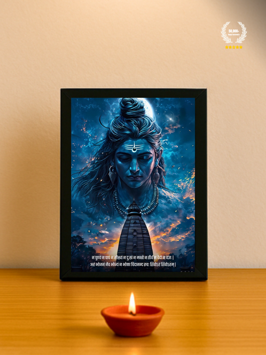 The "न पुण्यं न पापं" Lord Shiva Wall Frame | Premium Quality