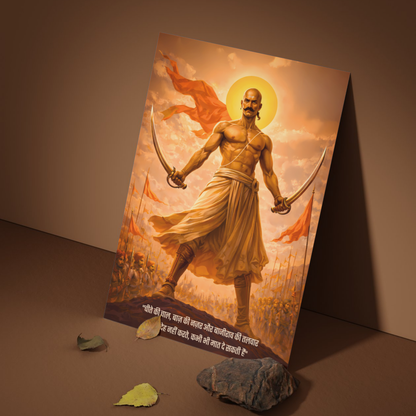 The 'चीते की चाल, बाज़ की नज़र' Bajirao Peshwa Poster | 8K | Premium Glossy