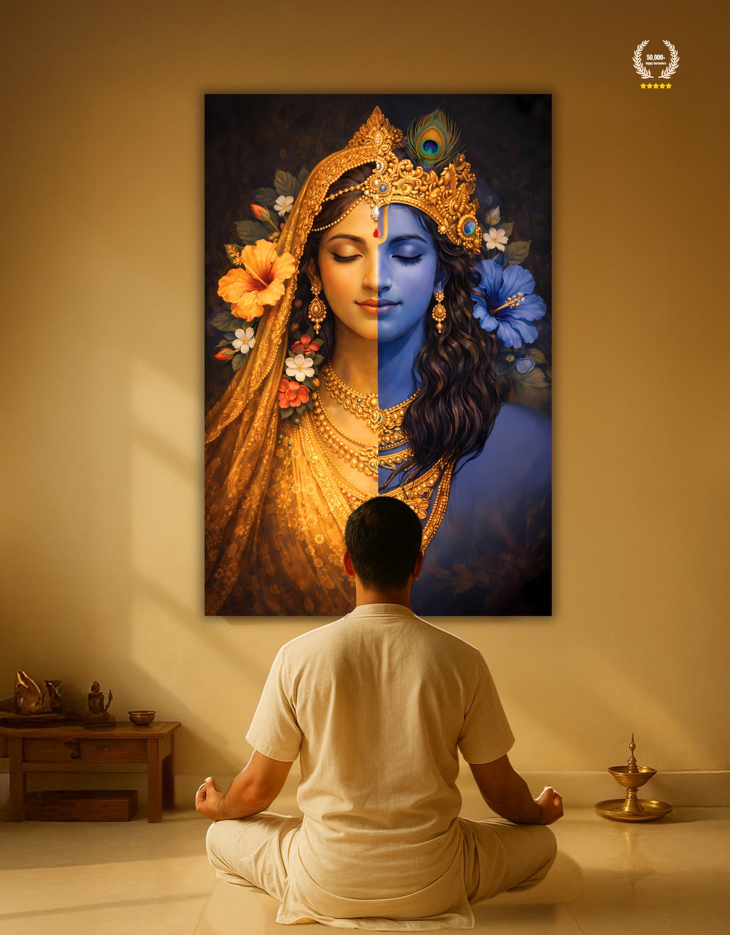 The Radha Krishna Premium Large Poster | 8K | Premium Glossy