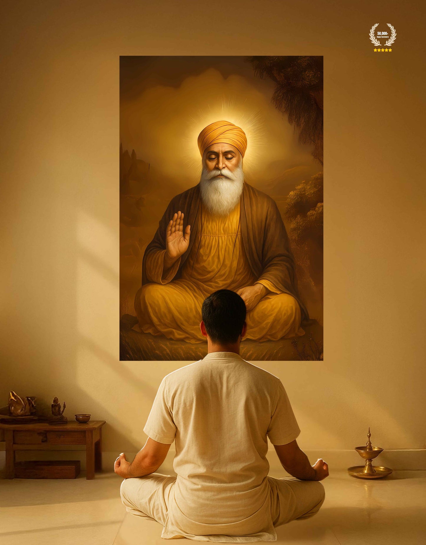 The Guru Nanak Ji Large Wall Poster | 8K | Premium Glossy