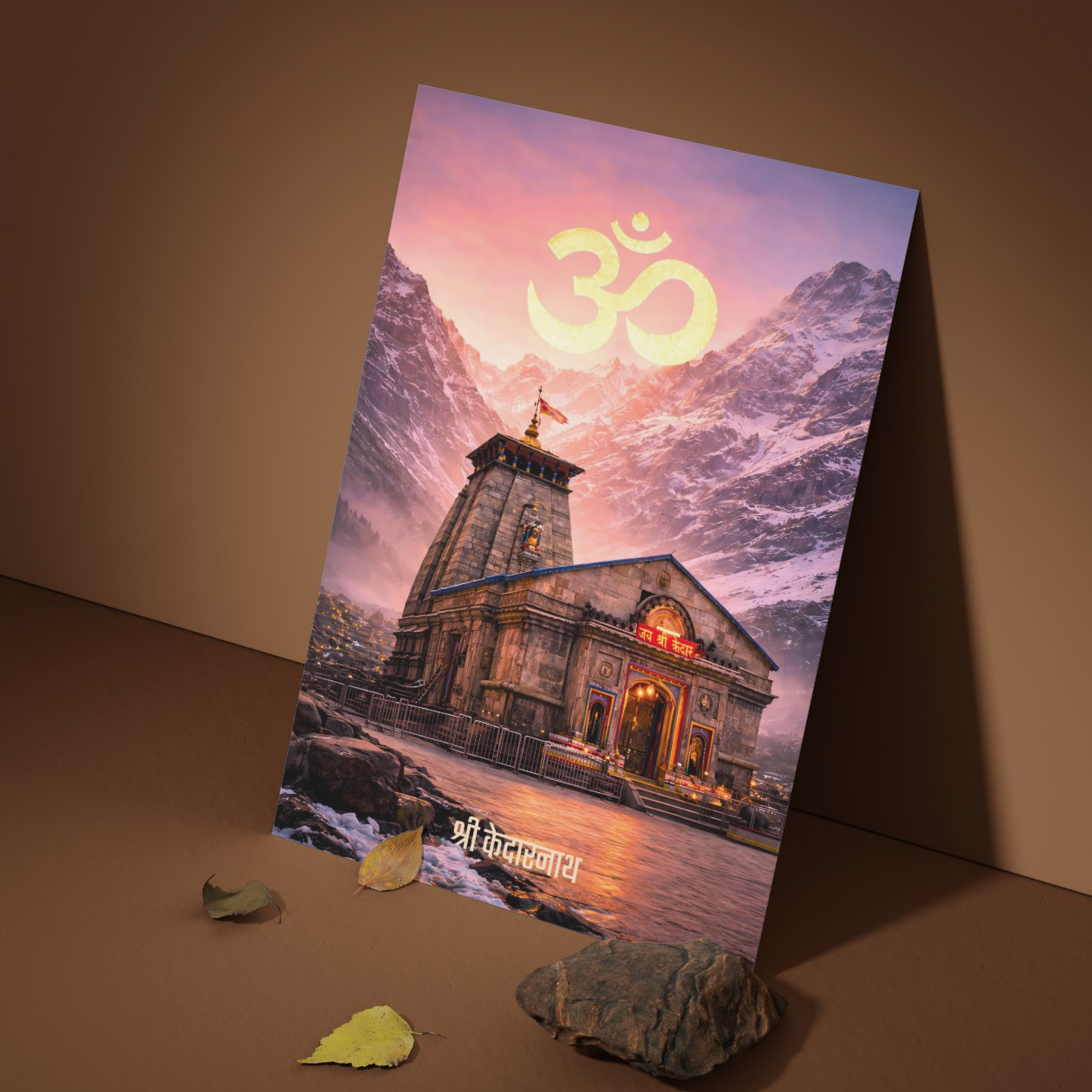 The 'श्री केदारनाथ' Kedarnath Shiv Temple Wall Poster | 8K | Premium Glossy