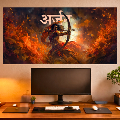 The Arjun Epic 3 Panel SPLIT Poster | 8K | Premium Glossy