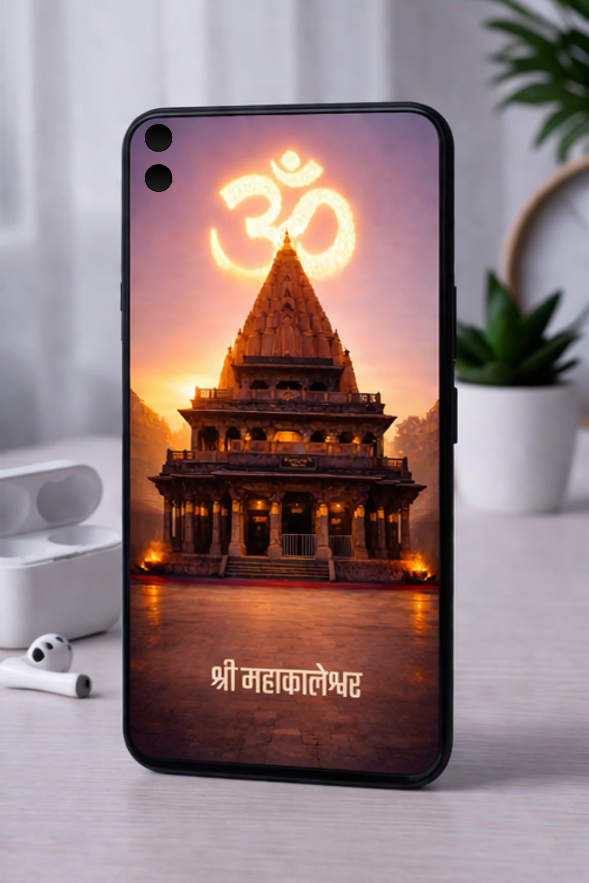 The 'श्री महाकालेश्वर' Ujjain Mahakaleshwar Shiv Temple Mobile Skin | Premium UV Print | Matte Finish