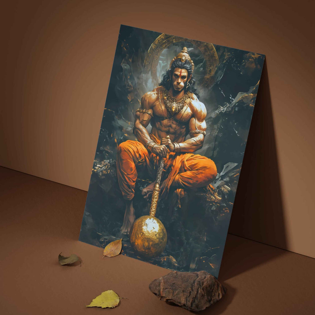 The Bajrang Bali Poster | 8K | Premium Glossy - Bharatvarsh Arts--Wall Poster Sets - Buy Indian Spiritual, Mythology, Gods, Warrior Wall Art - For Living Room, Decor