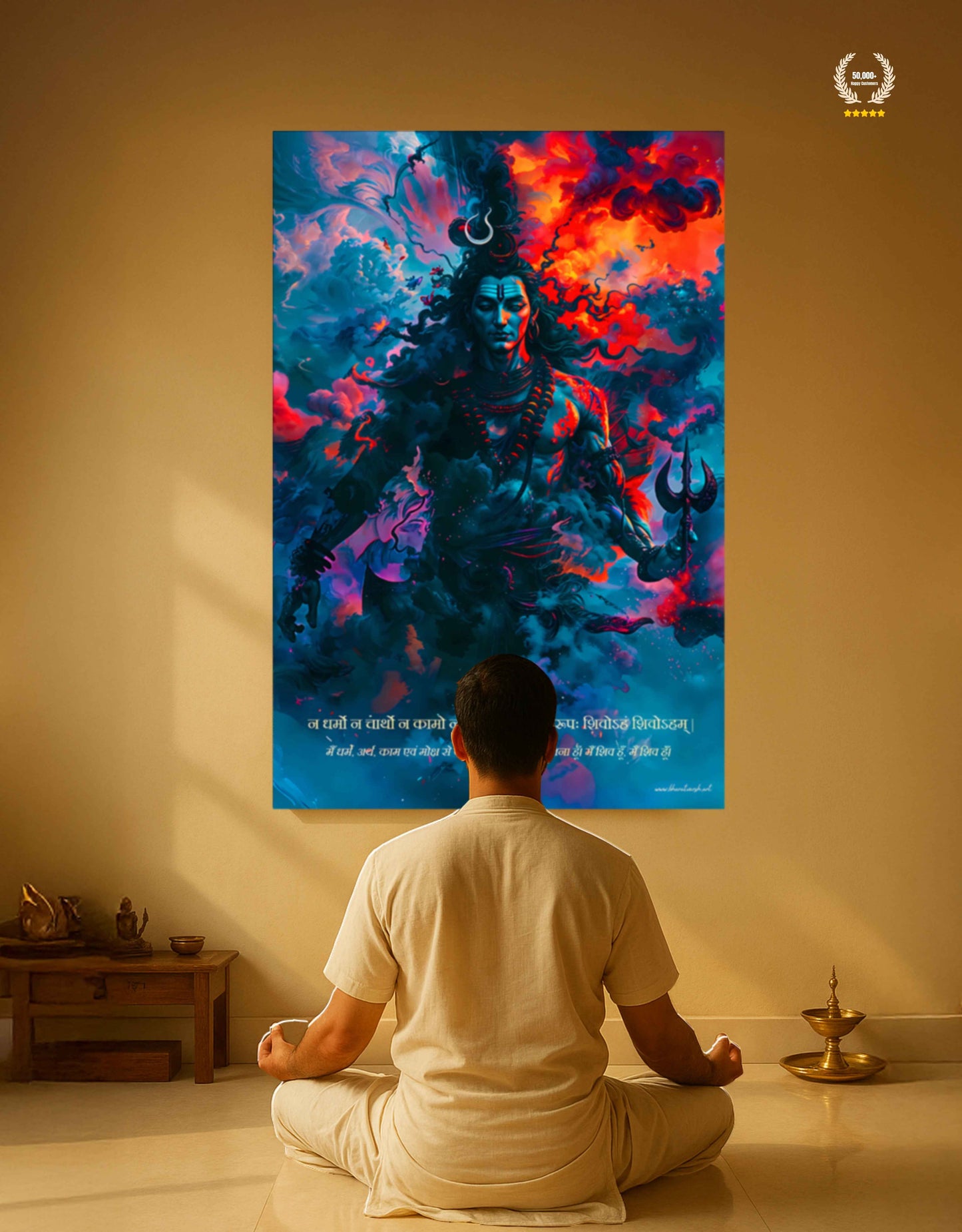 The Bholenath 'शिवोऽहम् शिवोऽहम्' Large Poster | 8K | Premium Glossy