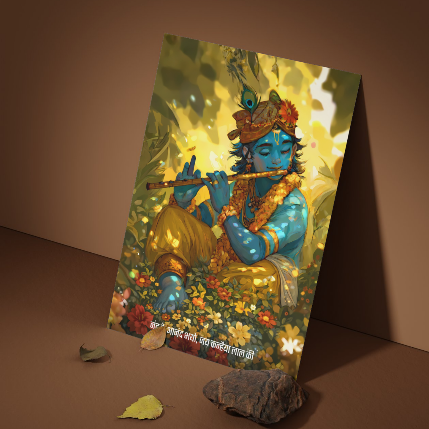 The 'नंद के आनंद भयो, जय कन्हैया लाल की' Krishna Aesthetic Poster | 8K | Premium Glossy