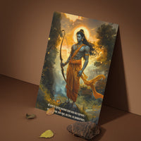 The "श्रीरामचंद्र" Prabhu Ram Poster | 8K | Premium Glossy - Bharatvarsh Arts--Wall Poster Sets - Buy Indian Spiritual, Mythology, Gods, Warrior Wall Art - For Living Room, Decor