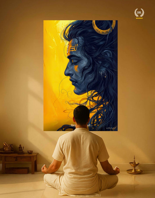The Shiva "शिव सदा सहायते" Poster | 8K | Premium Glossy