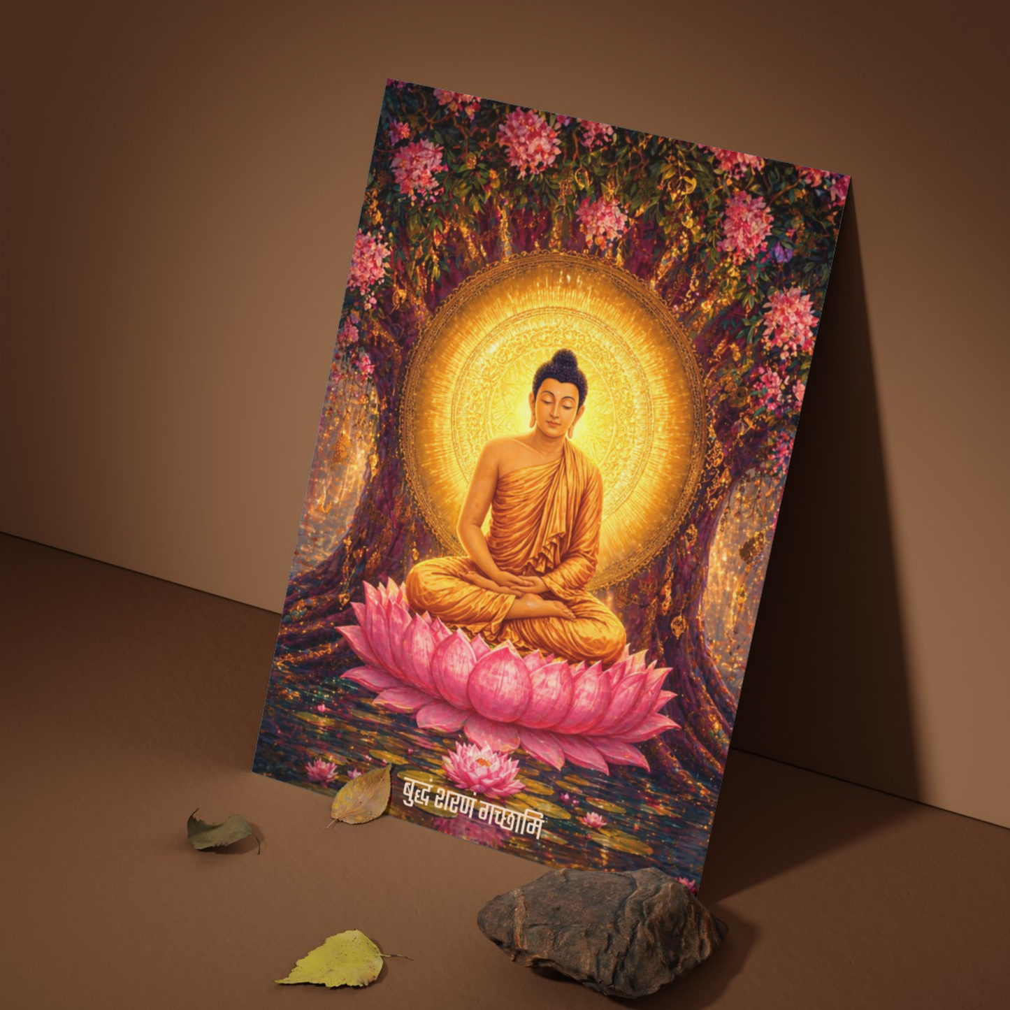 The 'बुद्धं शरणं गच्छामि' Gautam Buddha Peaceful Poster | 8K | Premium Glossy