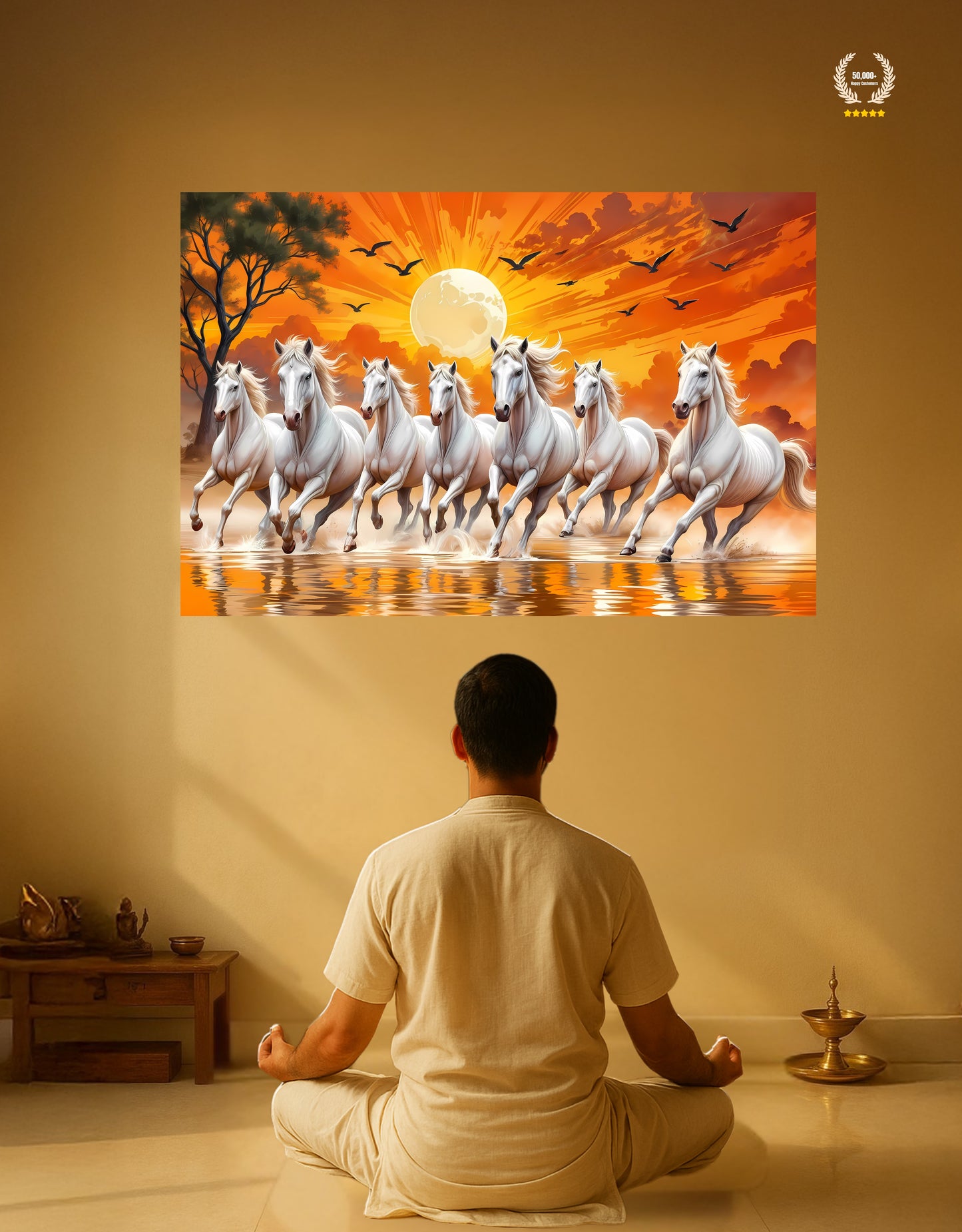 The 7 Horses Premium Large Poster | 8K | Premium Glossy
