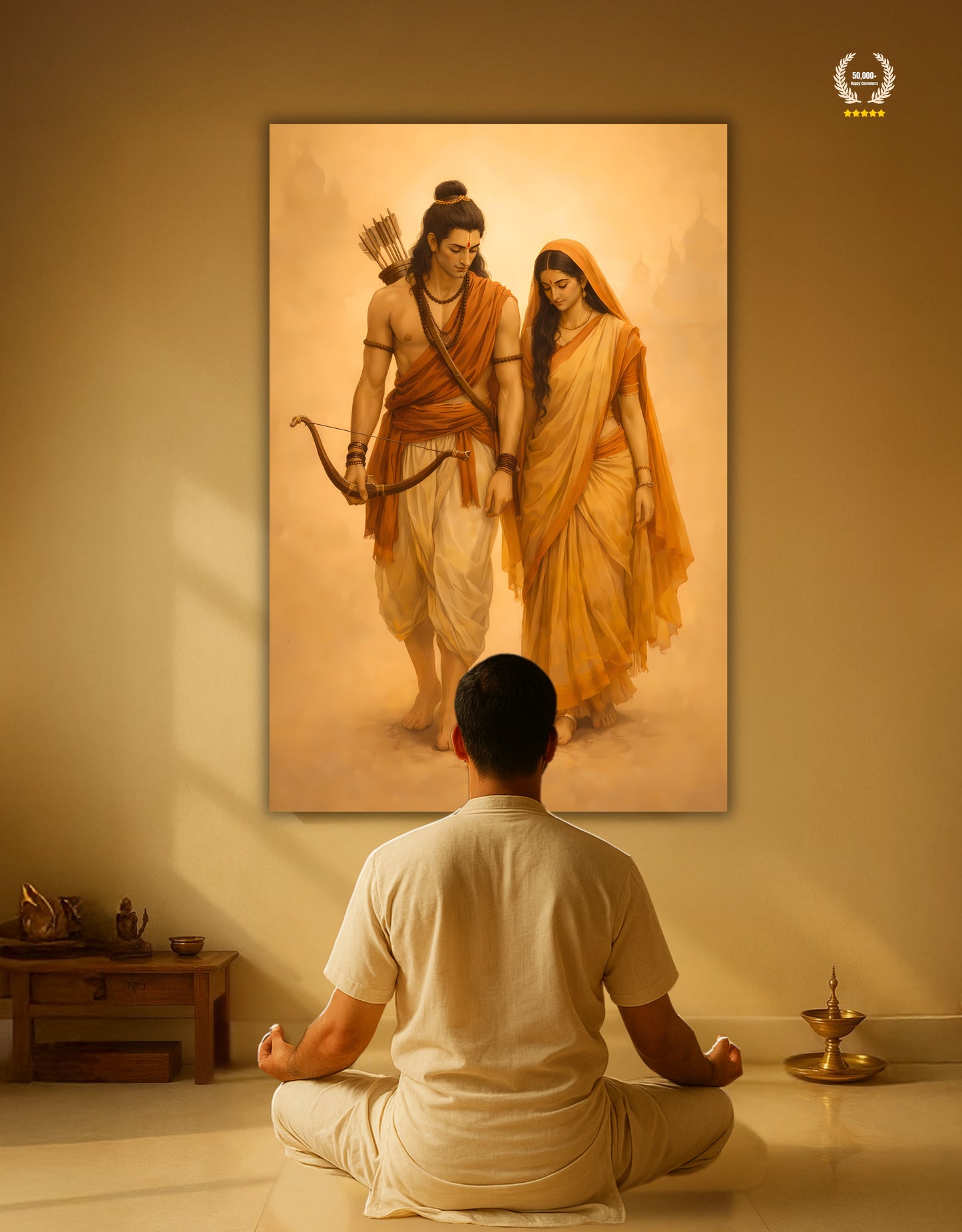 The Beautiful Sita Ram Vanvas Premium Large Poster | 8K | Premium Glossy