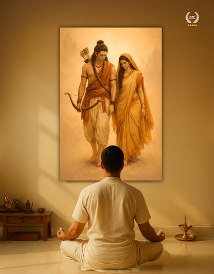 The Beautiful Sita Ram Vanvas Premium Large Poster | 8K | Premium Glossy