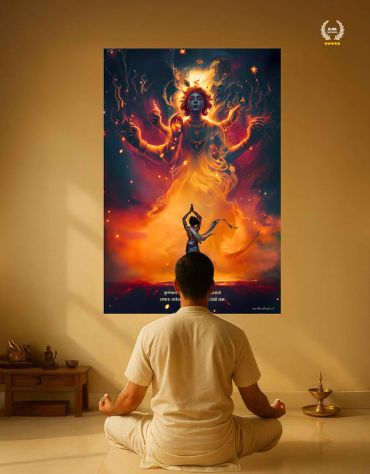 The "कृष्णाय वासुदेवाय हरये परमात्मने" Krishna Poster | 8K | Premium Glossy