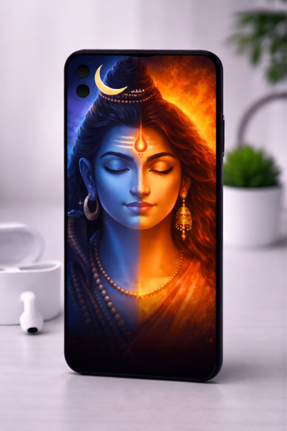 The Shiv Shakti Spiritual Mobile Skin | Premium UV Print | Matte Finish