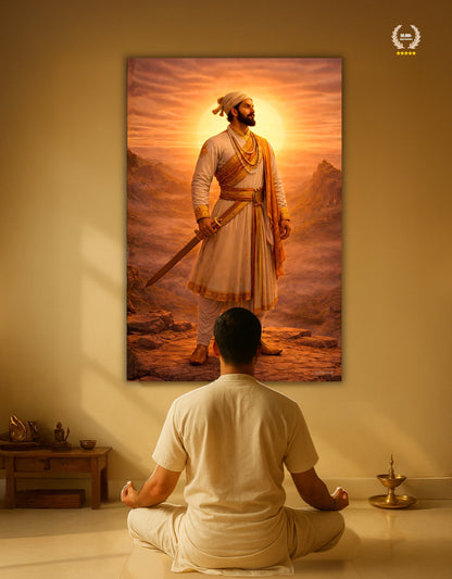 The Chantrapati Shivaji Maharaj Raigad Premium Large Poster | 8K | Premium Glossy